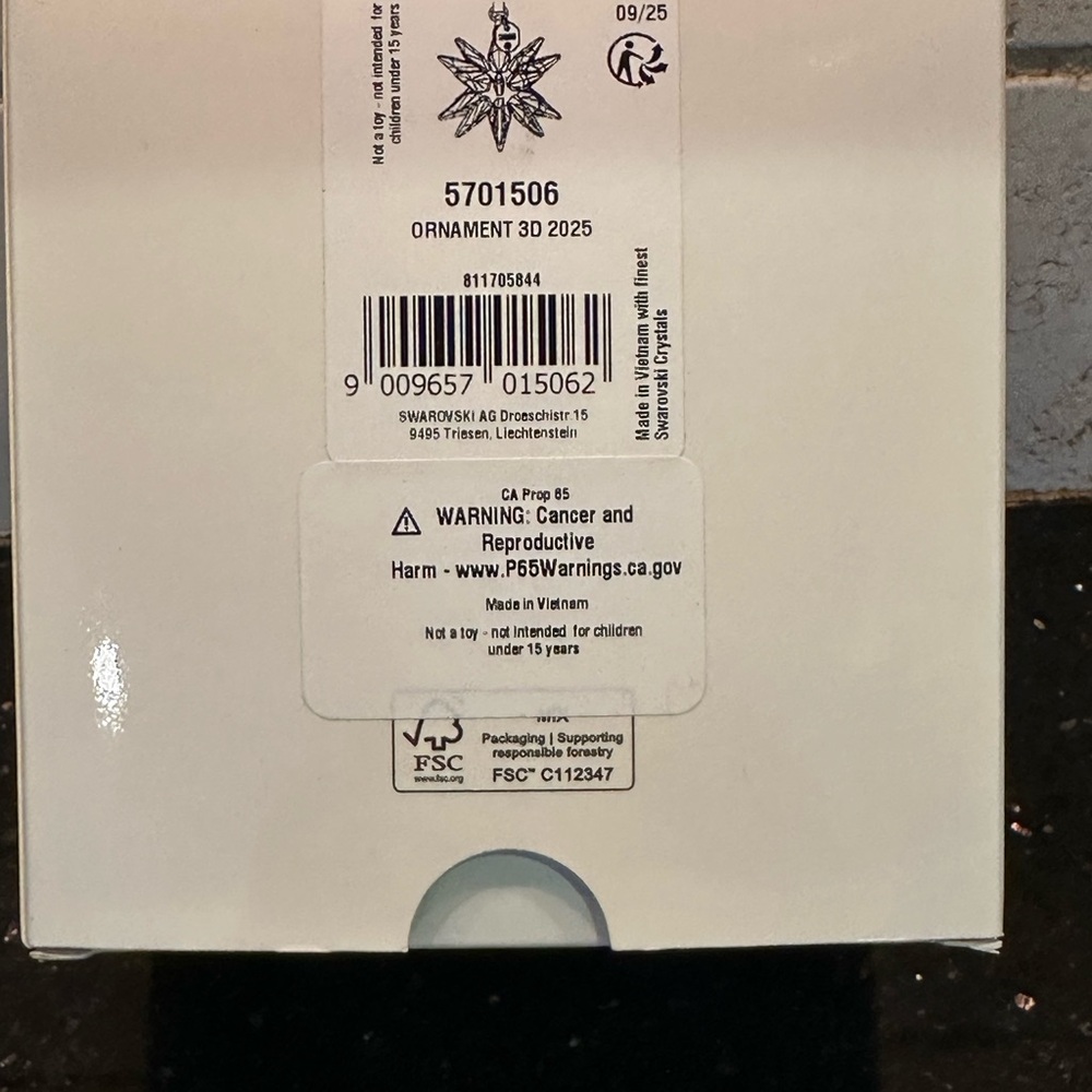 Swarovski Crystal Ornament with Silver Accents - Picture 5 of 7